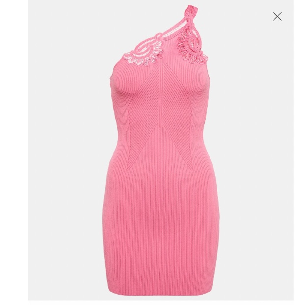 One Shoulder Ribbed Dress